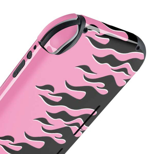 Pink Flames Nintendo Switch Lite Skin